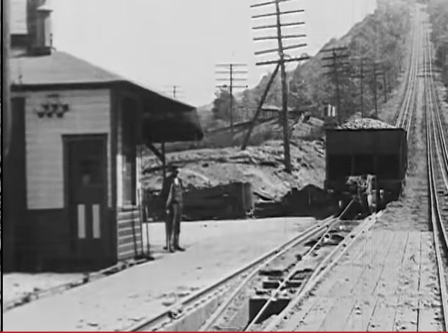 Screen Grab From Film: At the bottom of the Mahanoy Plane.